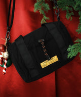 Square padded mini boston bag S002