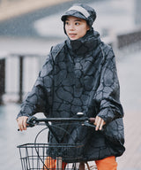 キウビジブルバイシクルレインポンチョ K407