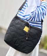 Padded drawstring tote bag S001