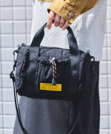 Square padded mini boston bag S002