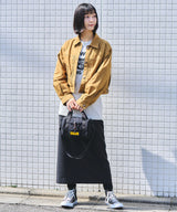 Square padded mini boston bag S002