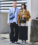 Square padded mini boston bag S002