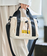 Square padded mini boston bag S002