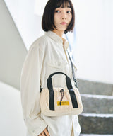 Square padded mini boston bag S002