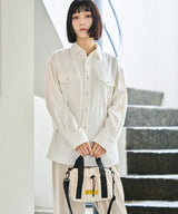 Square padded mini boston bag S002