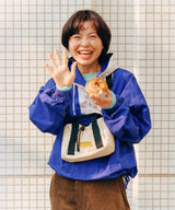 Square padded mini boston bag S002