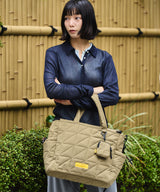 Square padded multi-purpose tote bag S003