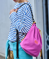 フリースドローストリングバッグL K488