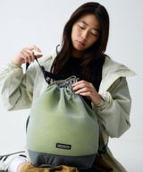 Double mesh drawstring shoulder K451