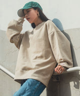 Heavyweight cotton oversized sweatshirt KEC014