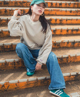 Heavyweight cotton oversized sweatshirt KEC014