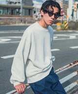 Heavyweight cotton oversized sweatshirt KEC014