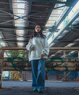 Heavyweight cotton oversized sweatshirt KEC014