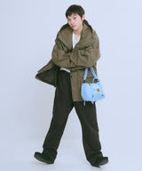 Puffy gather handle bag K002