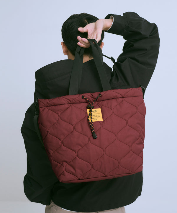 Padded drawstring tote bag S001
