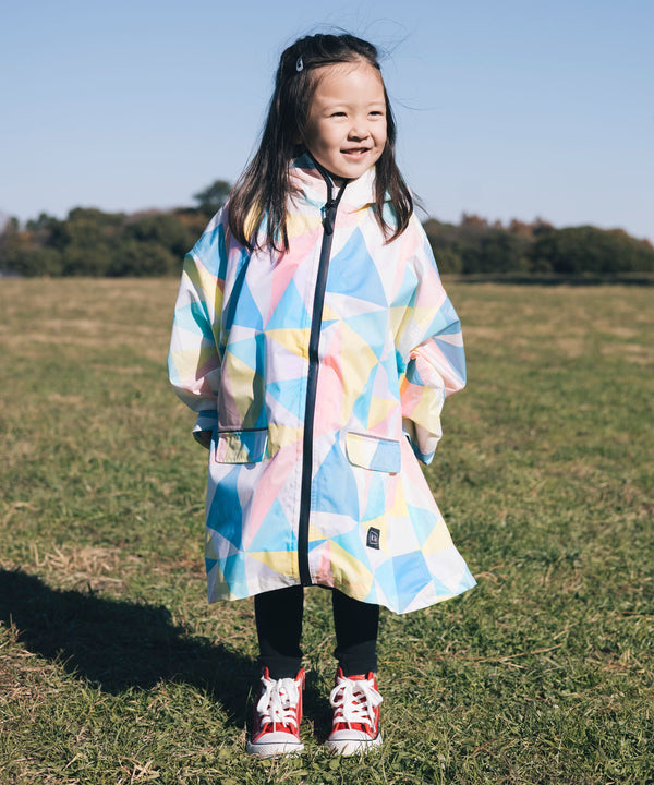 [Online shop only] Sleeve Rain Poncho For Kids K71