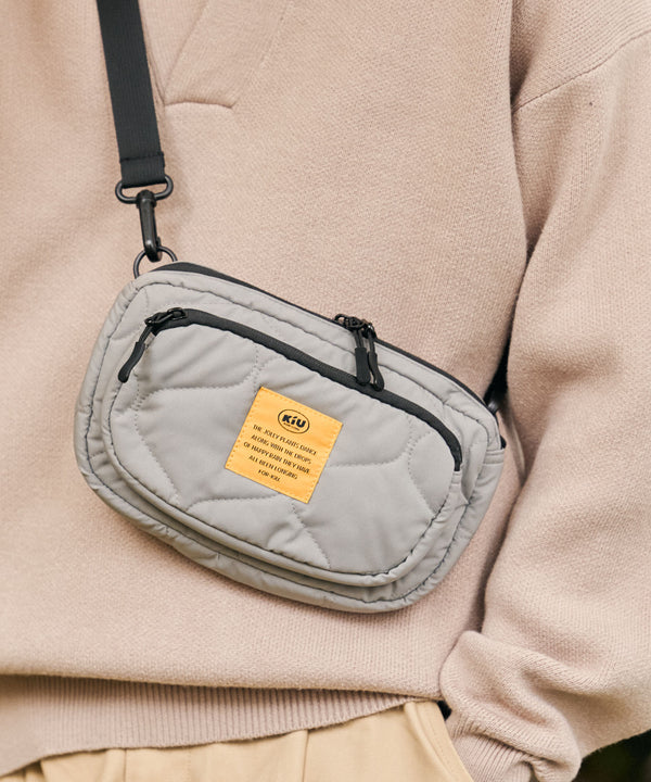 Padded front pocket mini shoulder bag K389