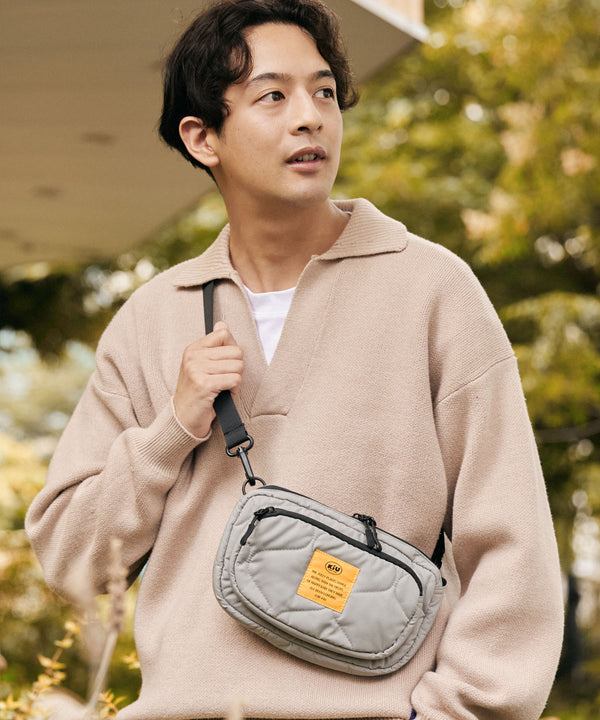 Padded front pocket mini shoulder bag K389