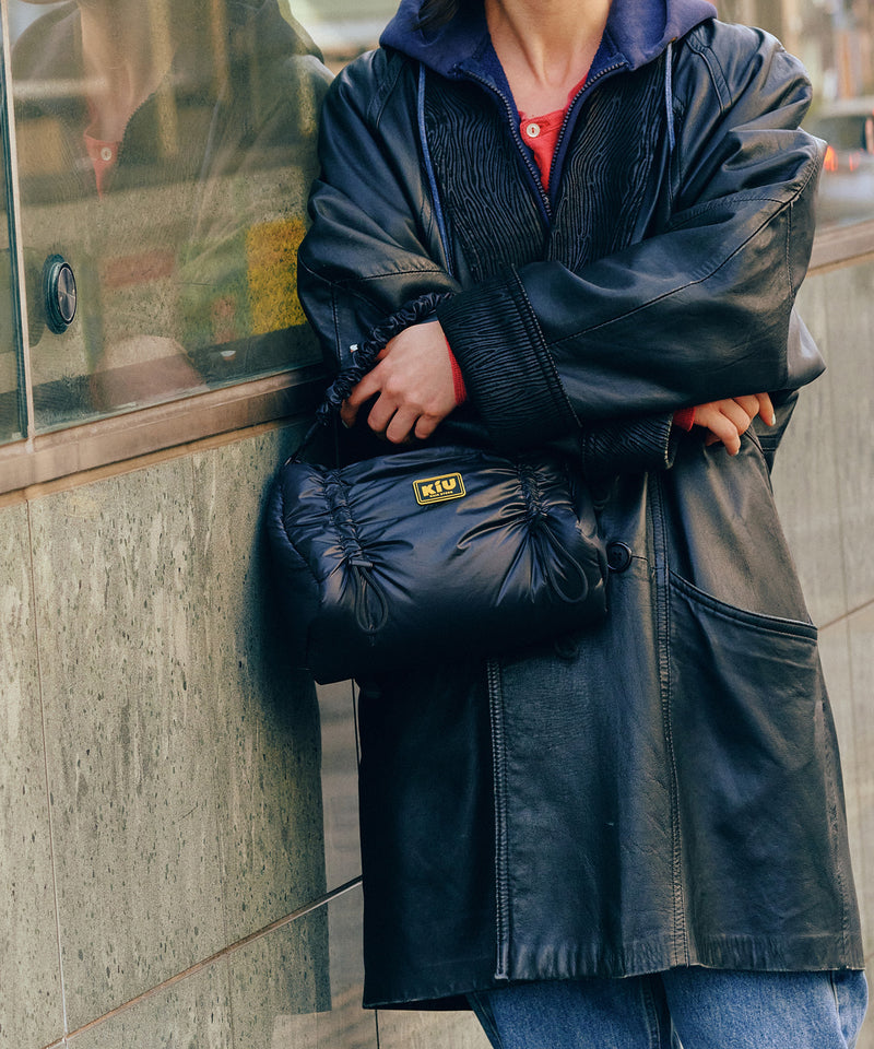Puffy gather handle bag K002
