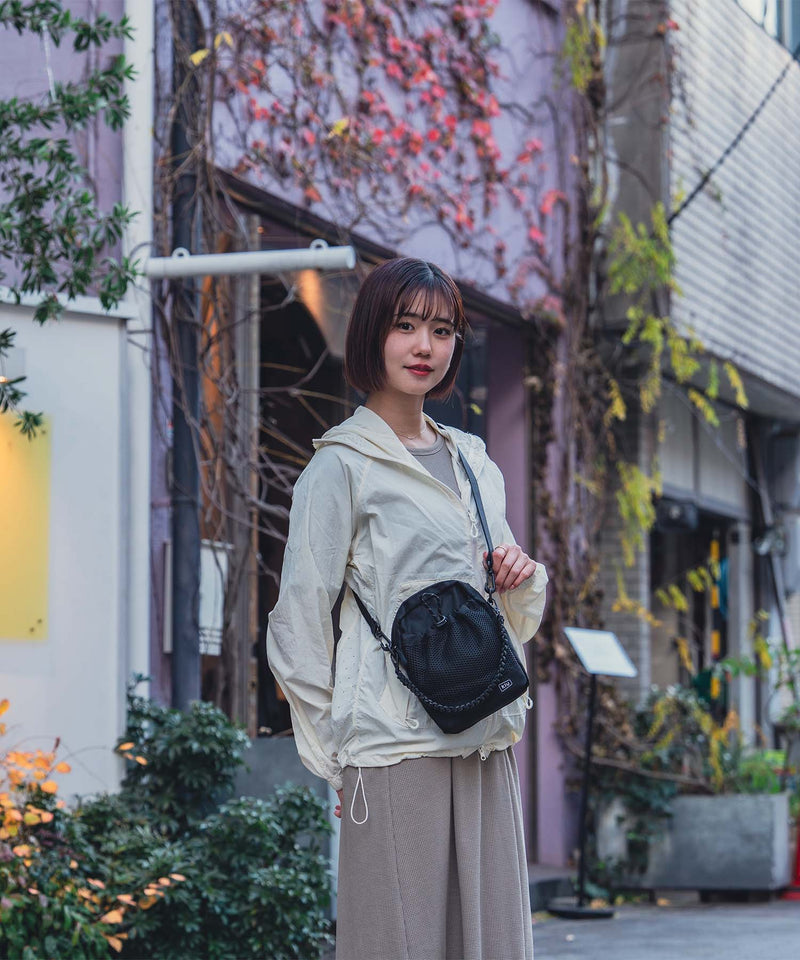 Paracord mesh pocket shoulder k373 – KiU公式オンラインショップ