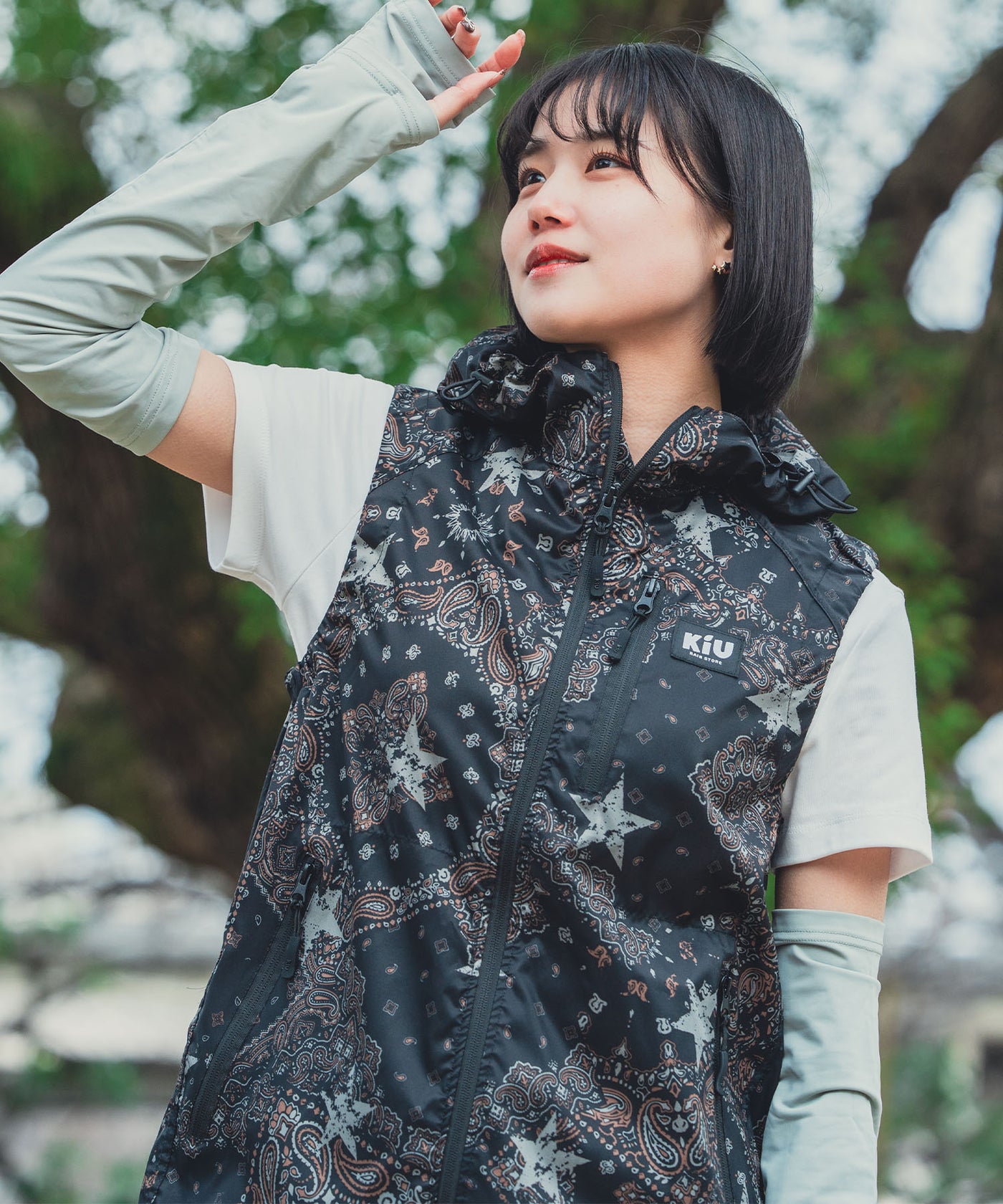 キウ　KIU　空調服　エアコンディションドベスト 2ND　スパッタリング　XL キウ KIU 空調服 エアコンディションドベスト 2ND スパッタリング XL