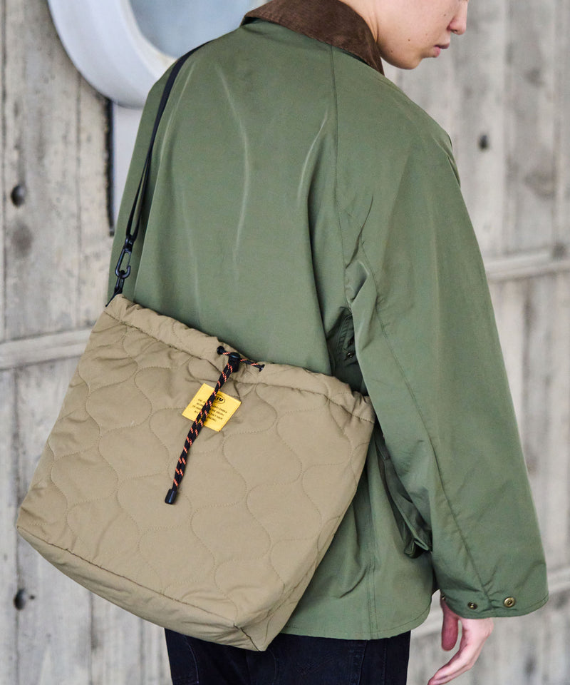 Padded drawstring tote bag S001