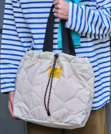 Padded drawstring tote bag S001