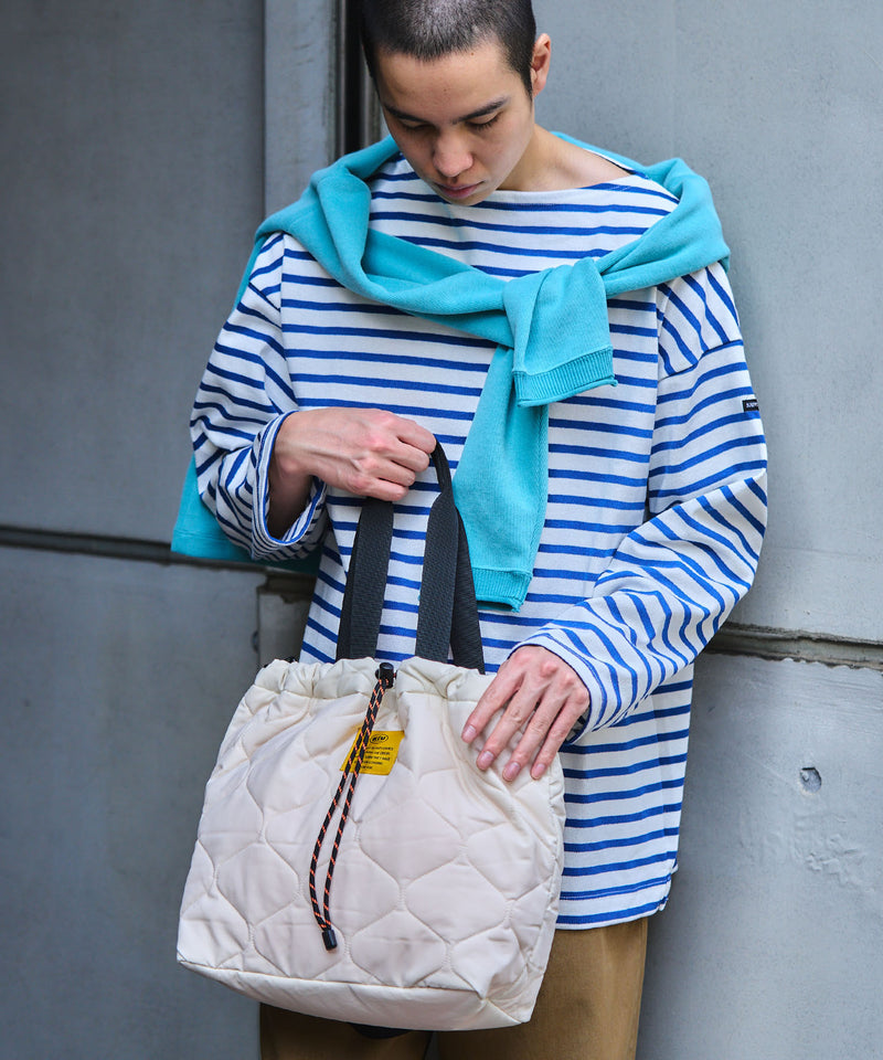Padded drawstring tote bag S001