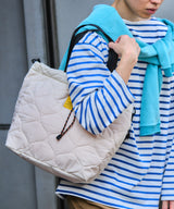 Padded drawstring tote bag S001