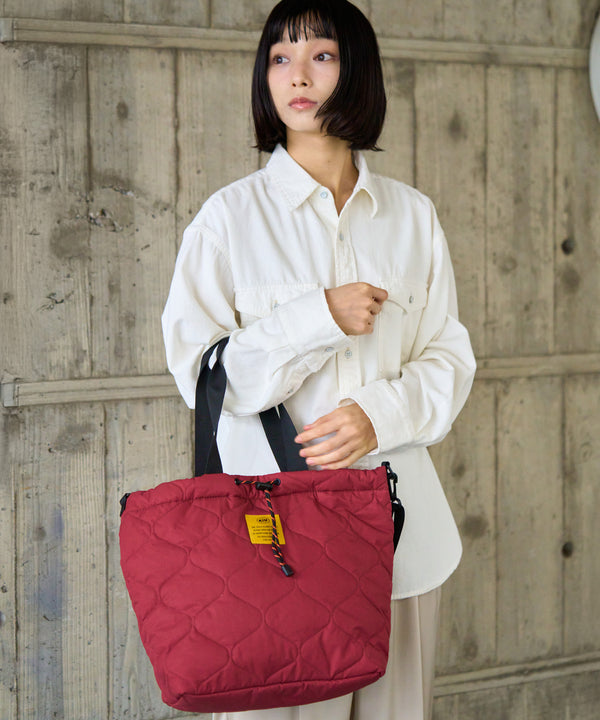 Padded drawstring tote bag S001