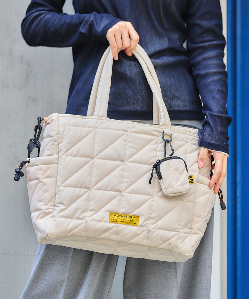 Square padded multi-purpose tote bag S003