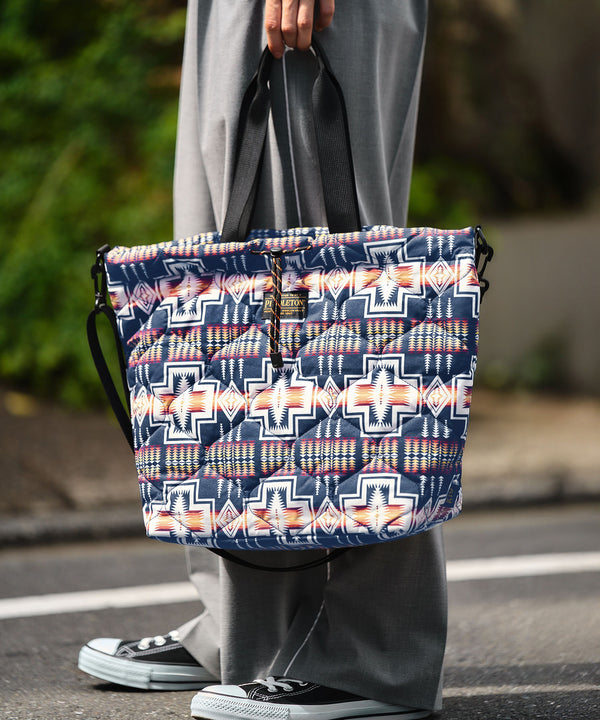 【予約販売】【PENDLETON® × KiU LMITIED ITEM】パデッドドロストトートバッグ K482