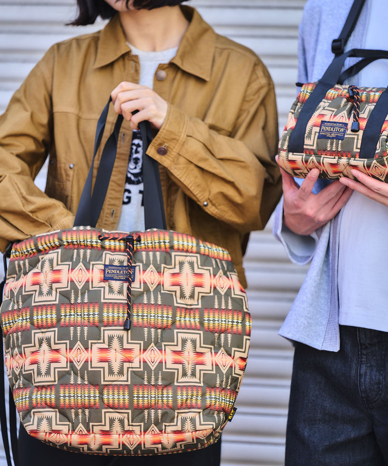 Pendleton_Padded drawstring tote bag S008