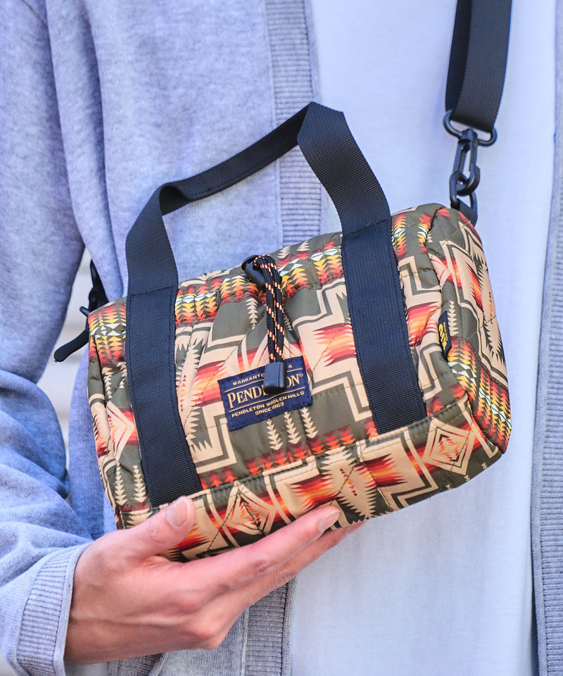 Pendleton_Square padded mini boston bag S009