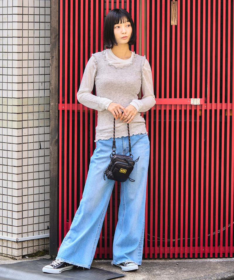 Puffy mini crossbody bag K001