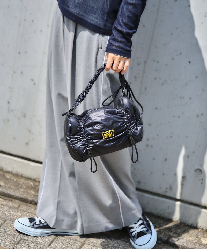 Puffy gather handle bag K002