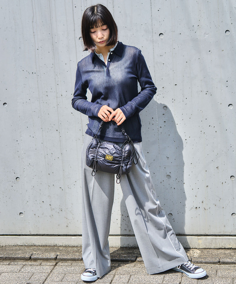 Puffy gather handle bag K002