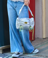 Puffy gather handle bag K002