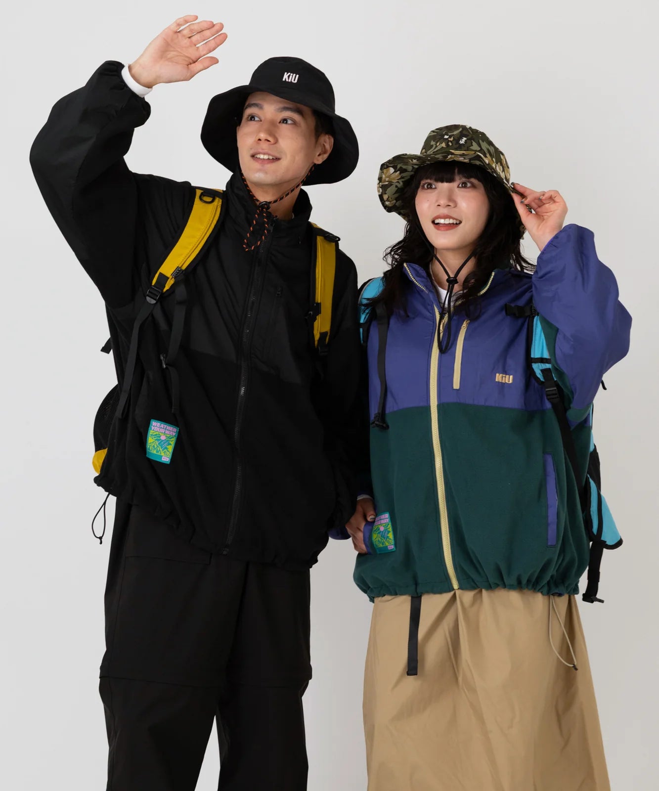 男女2人のレイヤードスタイル