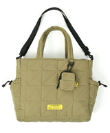 Square padded multi-purpose tote bag S003