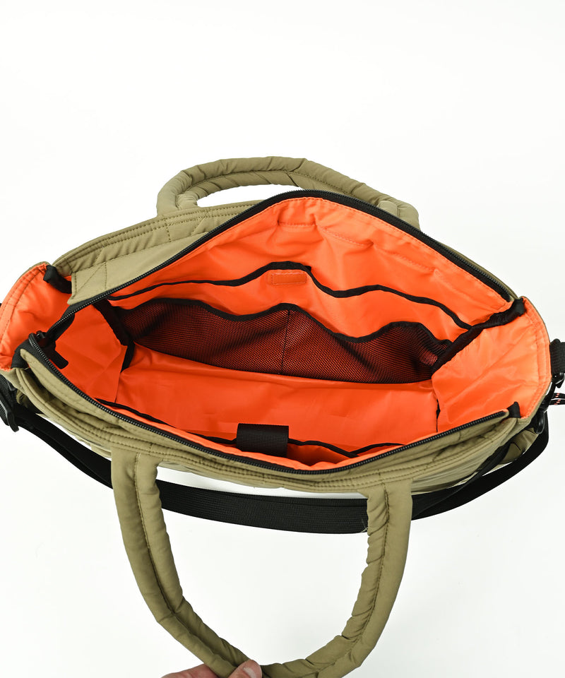 Square padded multi-purpose tote bag S003