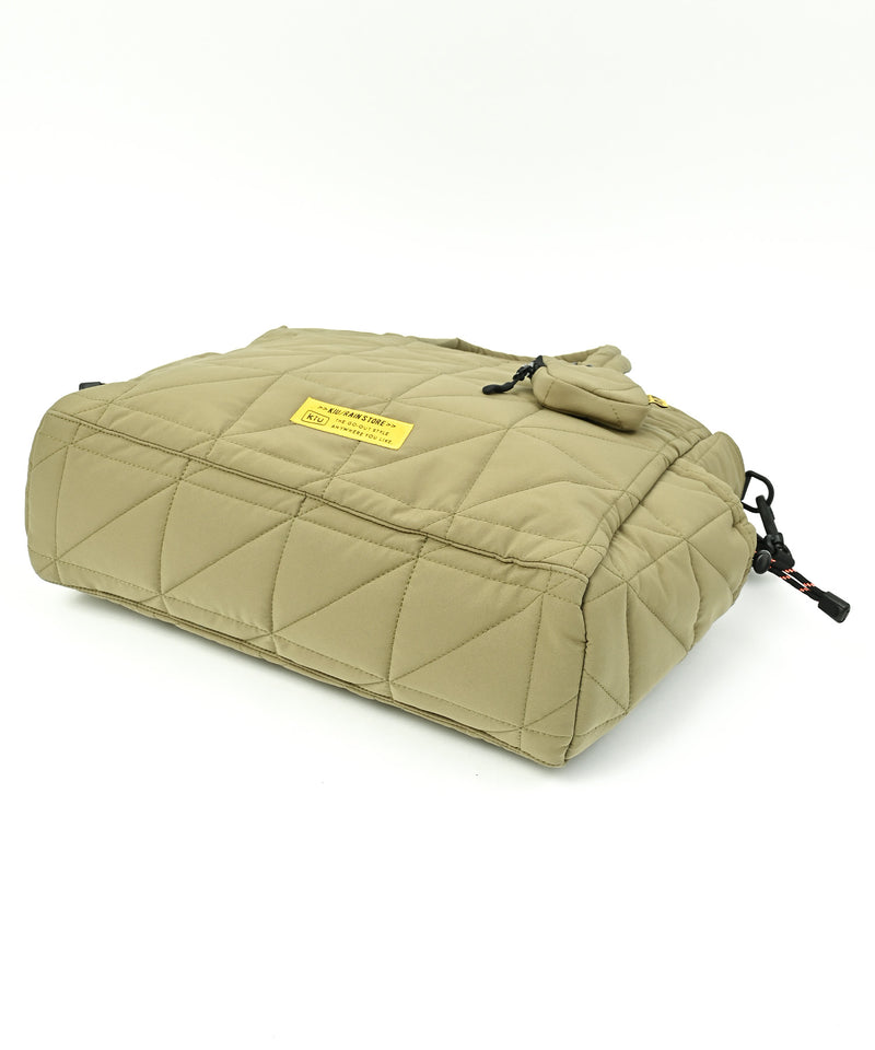 Square padded multi-purpose tote bag S003
