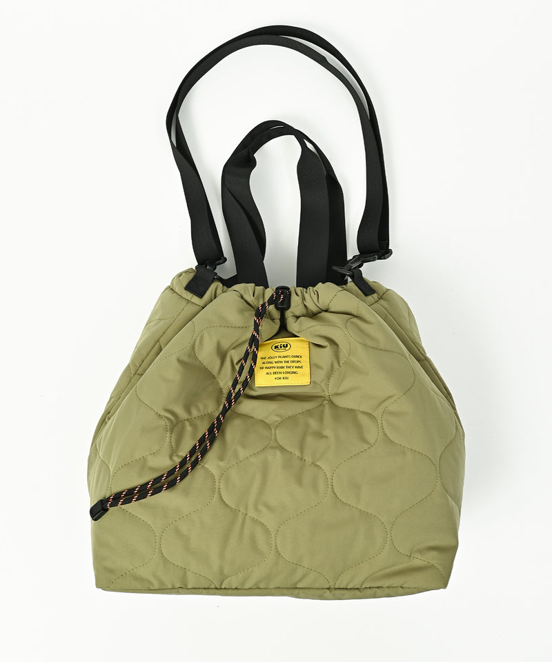 Padded drawstring tote bag S001