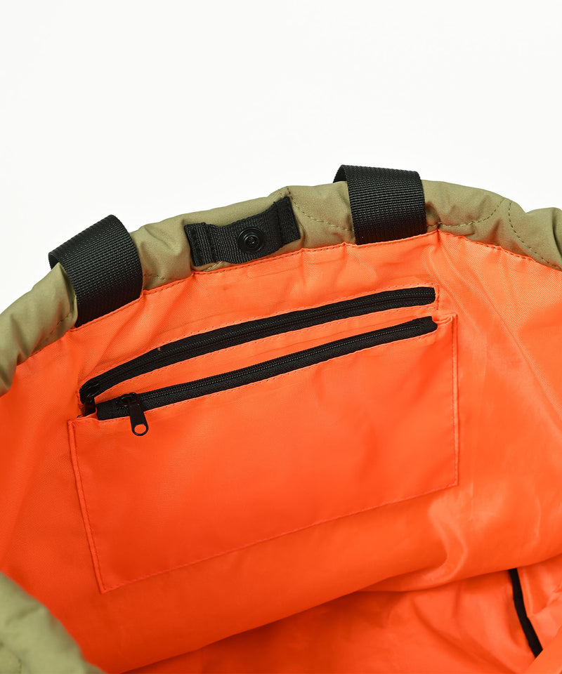 Padded drawstring tote bag S001