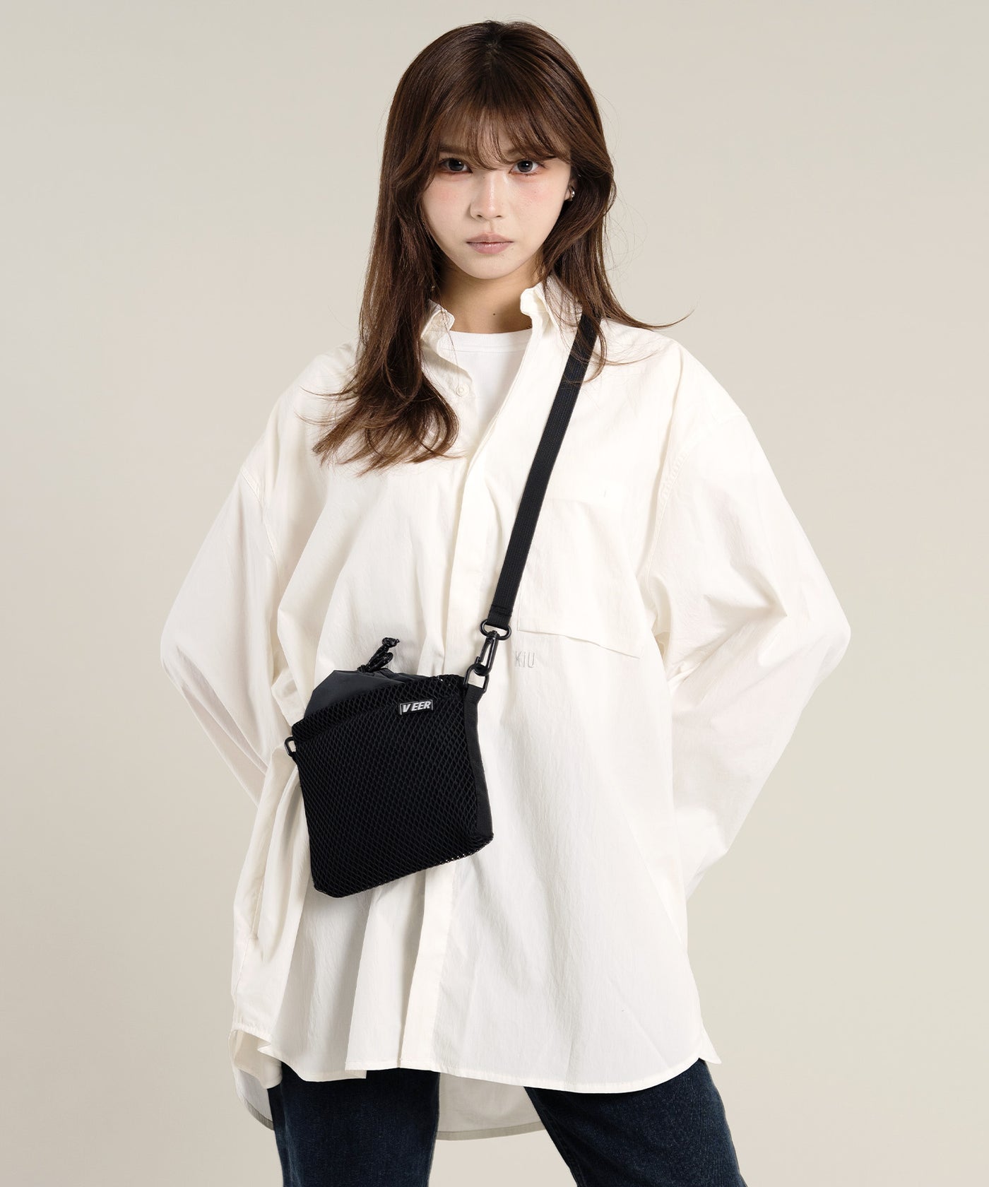   メッシュ ショルダーバッグ MM6】Japanese Mesh Crossbody Bag メッシュ ショルダーバッグ