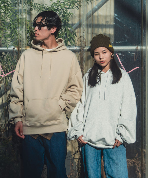 Heavyweight cotton oversized hoodie KEC013